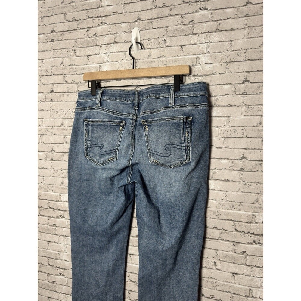 Silver Jeans Women’s Denim Elyse Slim Boot Cut Western Glove Works Stretch Sz 32 - Picture 6 of 8